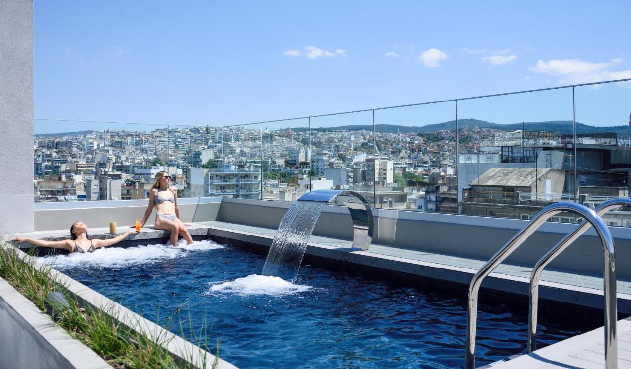 Onoma Hotel Thessaloniki Exterior photo Rooftop pool at the Hilton Athens